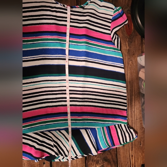 Van Heusen blouse horizontal stripes - Picture 9 of 9